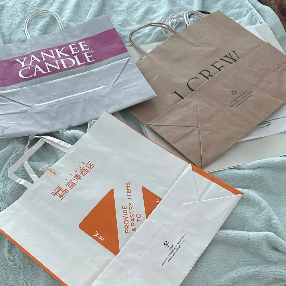 14 Assorted Empty Paper Gift Bags